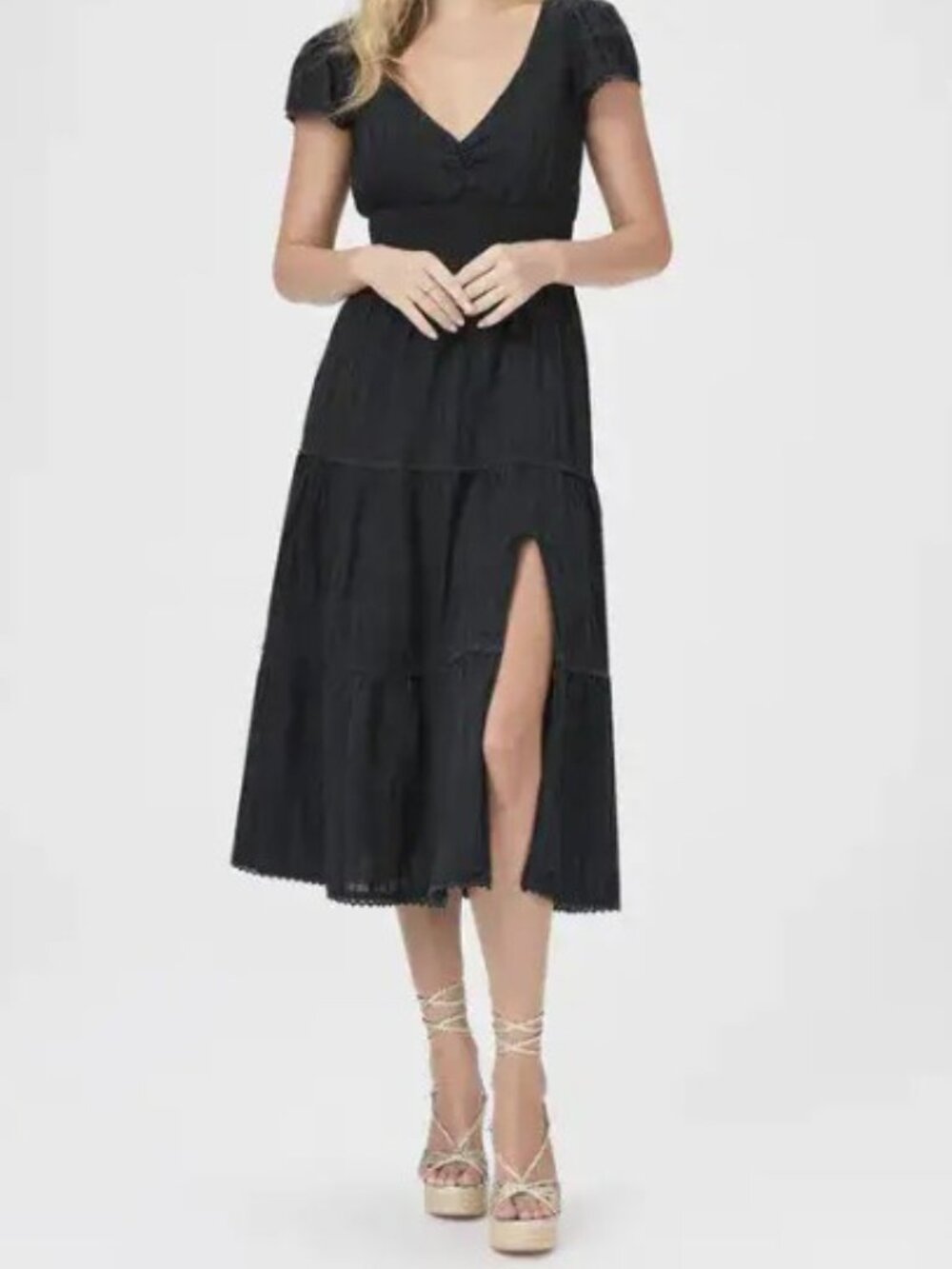 PAIGE Soledad Dress - Size 6 - Black
